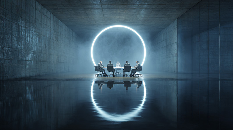 KI-Enablement-Workshop – Team erarbeitet KI-Strategie am Whiteboard